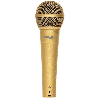 Stagg SDM50 GD Gold Dynamisches Gesangsmikrofon Mikrofon Musiker DJ