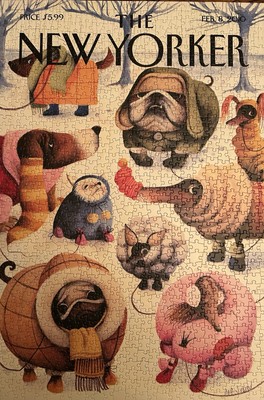1000 Piece JigsawPuzzle Dog Theme Baby It's Cold Outside Used Excellent Cond