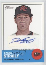 2012 Topps Heritage Minor League Edition Real One Dan Straily Daniel Auto 2d7