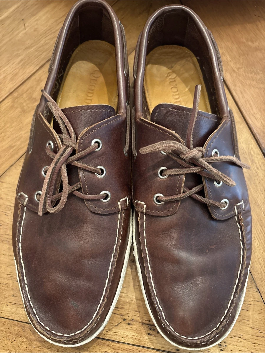 Boat Shoe Brown Leather Upper Casual Shoes for Men for Sale  display picture 1
