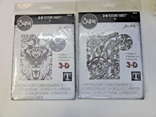 Sizzix 3D Texture Fades Embossing Folders by Tim Holtz NIP