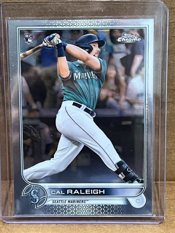 Topps Chrome 2022 Cal Raleigh #149 Seattle Mariners Rookie RC Baseball MLB