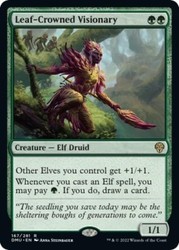 Leaf-Crowned Visionary - Dominaria United #167 Rare