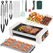 600W Hot Dog Roller Grill  Griddle 6-Roller Hot Dog Cooker Smokeless Non-Stick