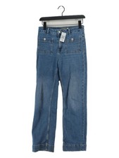 Mint Velvet Women's Jeans UK 8 Blue Cotton with Elastane Straight