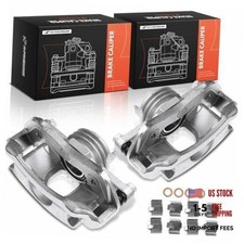 Front Disc Brake Caliper with Bracket Front Driver and Passenger Side
