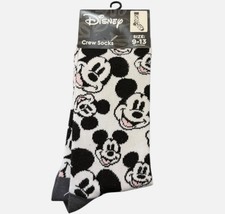 Mickey Mouse Crew Socks Official Licensed Disney Apparel Adult Size 9-13, NWT