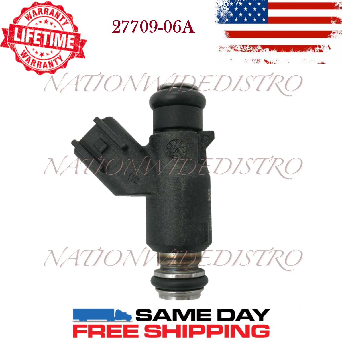 1x OEM DELPHI Fuel Injector for 06-15 Harley-Davidson Dyna Softail