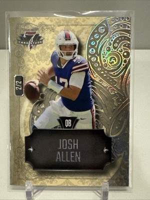 2023 Wild Card 7 Card Studs Josh Allen #7CSR-37 # d 2/2 Clubs Right