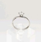 Sterling Silver Vintage .64ct CZ Solitaire Twisted Band Ring Size 9 — photo 2