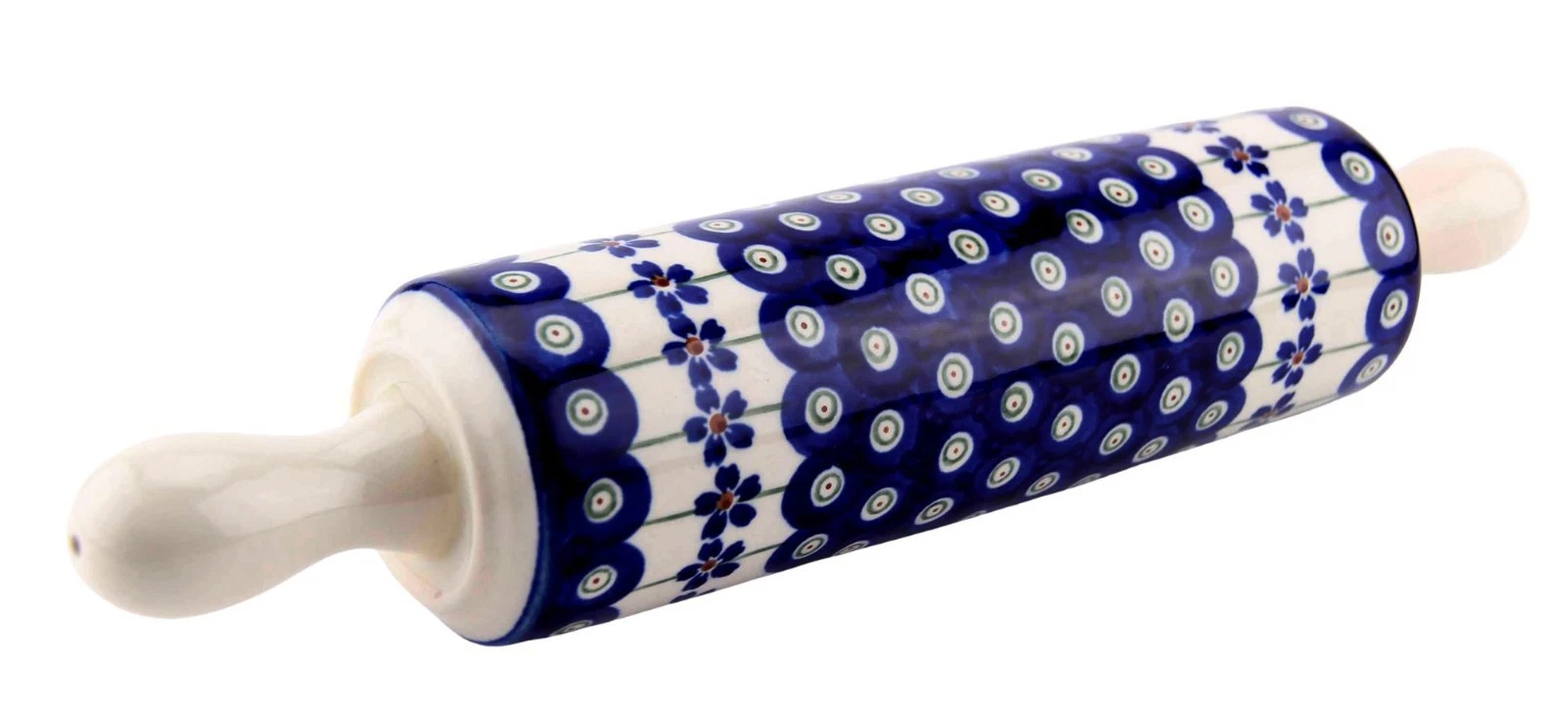 Polish Pottery Rolling Pin – 12.5 " Long - Zaklady Boleslawiec Poland