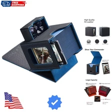 Card Deck Box for MTG Commander - Patented Design, Commander Display, Fits 10...