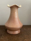 Red Wing Pottery Vase 954 Pink Ruffled Ribbed 6”