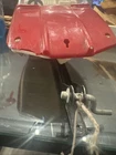 Vintage Tonka Blue Pressed Steel Boat Trailer and Red & White As Is