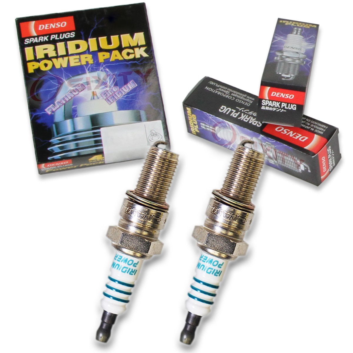 2 pc Denso Iridium Power Spark Plug for Yamaha TR3 1972 Tune Up Kit pr