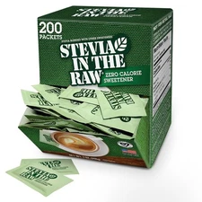 Stevia In The Raw Sweetener Packets, 200 Ct Box, 200 Count (Pack of 1) 