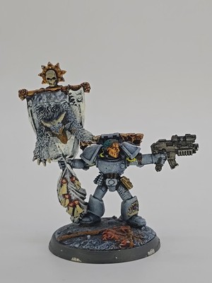 Warhammer GW Skulz Limited Edition Space Marine Standartenträger Metall bemalt
