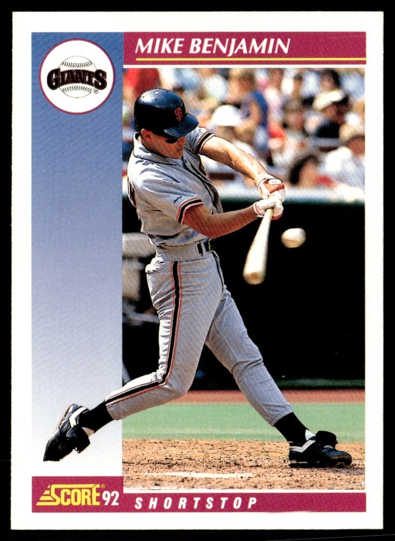 1992 Score Mike Benjamin San Francisco Giants #649