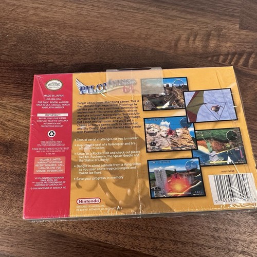 Pilotwings 64 (Nintendo 64, 1996) N64 Complete CIB In Shrink w/hang tag - Picture 17 of 18