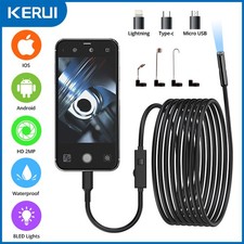 1080P HD Endoscope Camera 8LED Waterproof Borescope For iPhone Android 1/2/3/5M