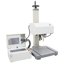 7 inch Pneumatic Marking Machine Dot Peen Metal Marking System with LCD  110V 