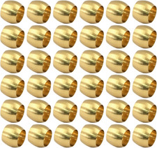 50 Pcs Brass Compression Fitting Ferrule Sleeve, 3/16" Tube OD Brass Compression