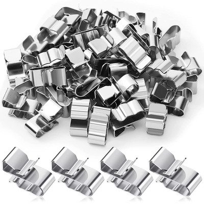 50 Abrazaderas Para Cables Acero Inox Clips Para Trailer Panel Solar 22.5mm