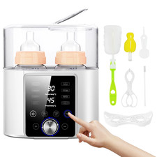 Baby Bottle Warmer, 12 in 1 Babies Fast Milk Warmer  Sterilizer Double Food Hea