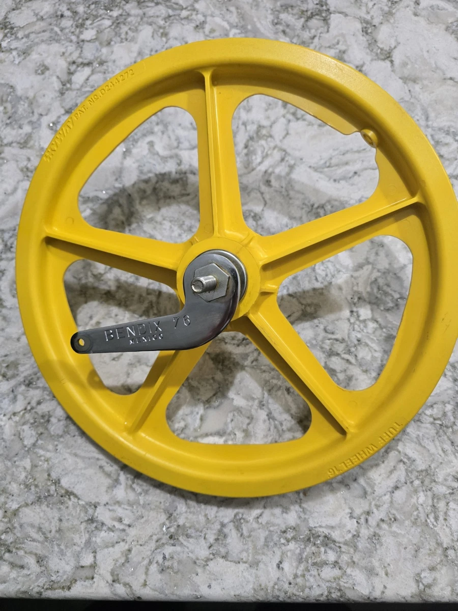 BMX Bike-Old School Yellow Wheels & Wheelset Vintage Bike Parts
