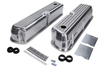 Racing Power R6175 Aluminum Valve Covers - Tall Finned For SB Ford
