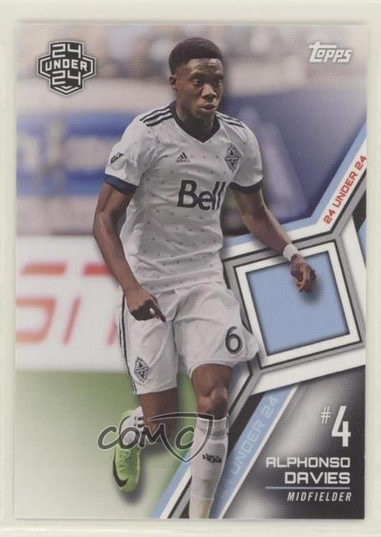 Alphonso Davies #157 Soccer Cards 2018 Topps MLS trading card — raw and PSA graded price guide