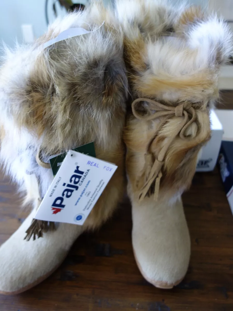 Pajar fox cheap trot fur boots