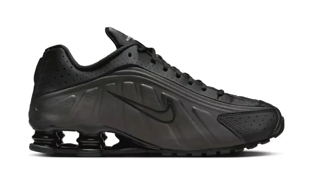 Nike Shox R4 Shoes Triple Black HQ1988-001 Men's Size Multi Size