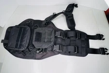 ICEFANG Tactical Working Dog Harness Medium Metal Buckle w/2 Pouches *READ*