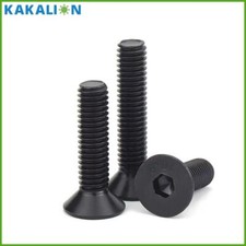 M12 COUNTERSUNK SCREWS ALLEN SOCKET BOLTS SELF COLOUR BLACK HIGH TENSILE 10.9