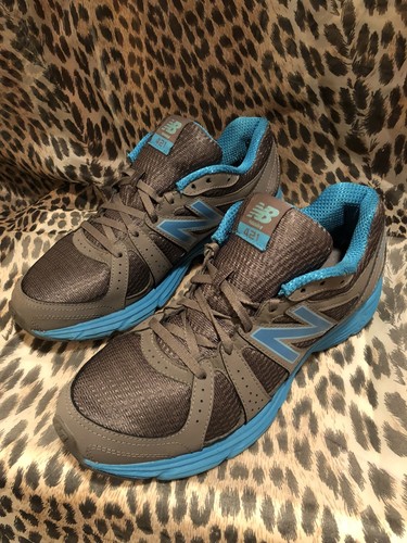 Running Athletic Shoes Gray Blue 