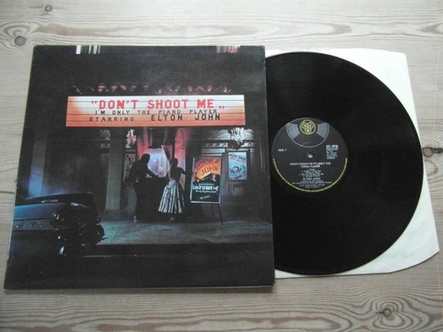 ELTON JOHN-DON'T SHOOT ME I'M ONLY THE PIANO PLAYER-EX VINYL LP ALBUM 1972