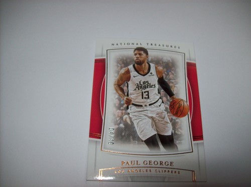2019-20 Panini National Treasures Paul George # 4\49 Clippers SP Free Shipping - Bild 1 von 5