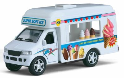 Ice Cream Truck, Diecast Model Toy Car, Kinsfun, 5''