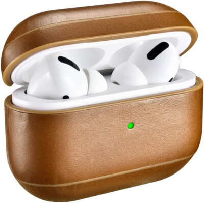 Airpod Pro Case Genuine Leather Portable Protective Support Wireless Charging