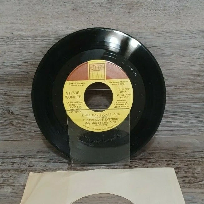 Stevie Wonder EP Saturn/Ebony Eyes/All Day Sucker/ Easy Goin' Evening 1976 — 第 2/2 张图片