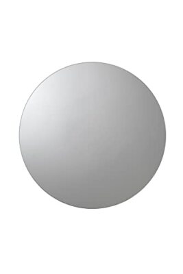 Croydex Severn Round Stainless Steel Medicine Cabinet with Mirrored Door, Fixed