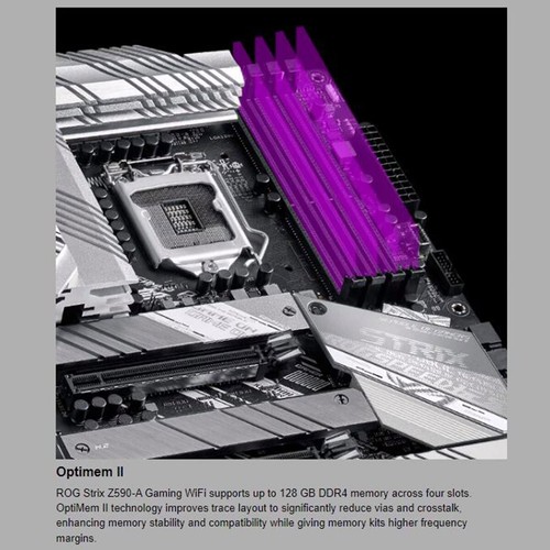 Placa madre LGA 1200 DDR4 ASUS ROG Strix Z590-A para juegos WiFi 6 DisplayPort M.2 - Imagen 8 de 18