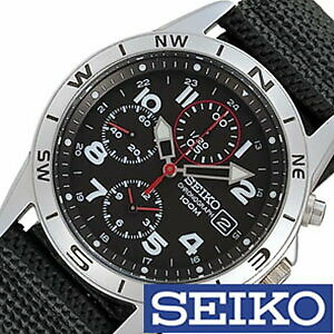 SEIKO Wristwatch Chronograph Black SND399P Stainless Steel Height 45mm Men  | eBay