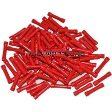 The Install Bay by Metra RVBC Red 22/18 Gauge Vinyl Butt Connectors 100 Pack