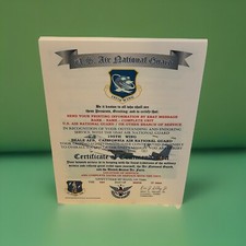 AIR NATIONAL GUARD - CALIFORNIA ANG / 195TH WING~CERTIFICATE OF COMMENDATION