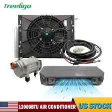 Treeligo 12v A/C Universal Air Conditioner Kit 12000btu Air Cooler Fit for Truck