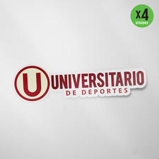 Universitario de Deportes Peru 4 Pack Sticker Vinyl Decal Color Calcomania Lima