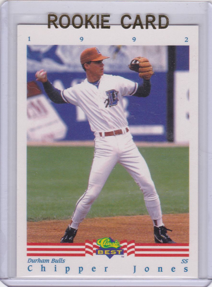 CHIPPER JONES ROOKIE CARD Durham Bulls Baseball 1992 Classic