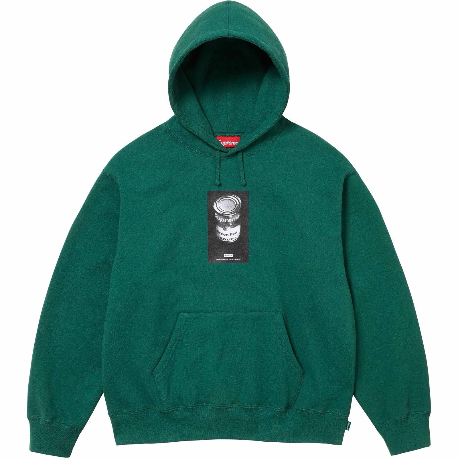 Sweat shirt à capuche vert foncé Supreme Soup Can SS24 pour homme taille XL